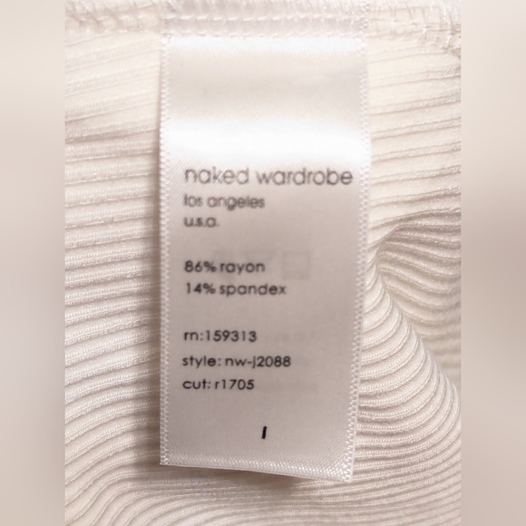 NWT SZ Large  Naked Wardrobe The NW Crossed & Snatched Jumpsuit - Picture 3 of 12